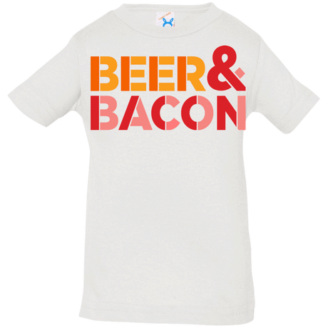 T-Shirts White / 6 Months Beer And Bacon Infant PremiumT-Shirt