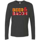 T-Shirts Heavy Metal / Small Beer And Bacon Men's Premium Long Sleeve