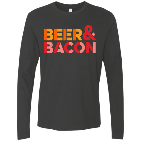 T-Shirts Heavy Metal / Small Beer And Bacon Men's Premium Long Sleeve