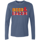 T-Shirts Indigo / Small Beer And Bacon Men's Premium Long Sleeve