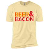 T-Shirts Banana Cream / X-Small Beer And Bacon Men's Premium T-Shirt