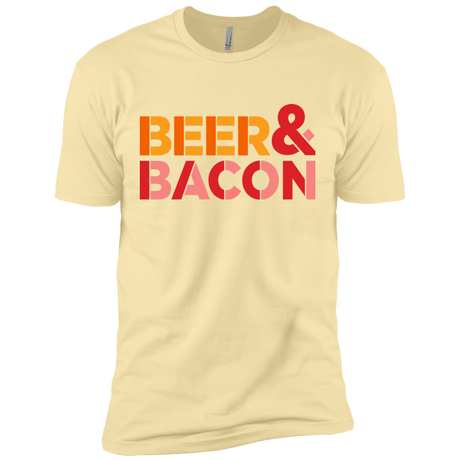 T-Shirts Banana Cream / X-Small Beer And Bacon Men's Premium T-Shirt