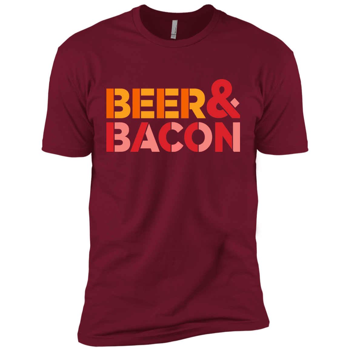 T-Shirts Cardinal / X-Small Beer And Bacon Men's Premium T-Shirt