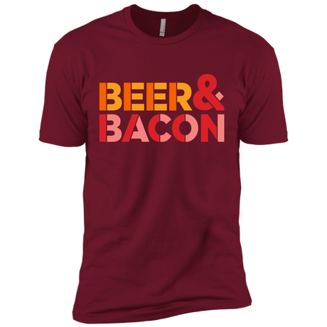 T-Shirts Cardinal / X-Small Beer And Bacon Men's Premium T-Shirt