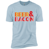 T-Shirts Light Blue / X-Small Beer And Bacon Men's Premium T-Shirt