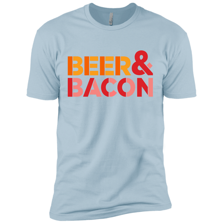 T-Shirts Light Blue / X-Small Beer And Bacon Men's Premium T-Shirt