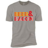 T-Shirts Light Grey / X-Small Beer And Bacon Men's Premium T-Shirt