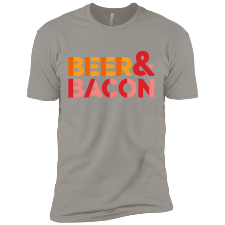 T-Shirts Light Grey / X-Small Beer And Bacon Men's Premium T-Shirt