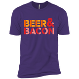 T-Shirts Purple Rush/ / X-Small Beer And Bacon Men's Premium T-Shirt