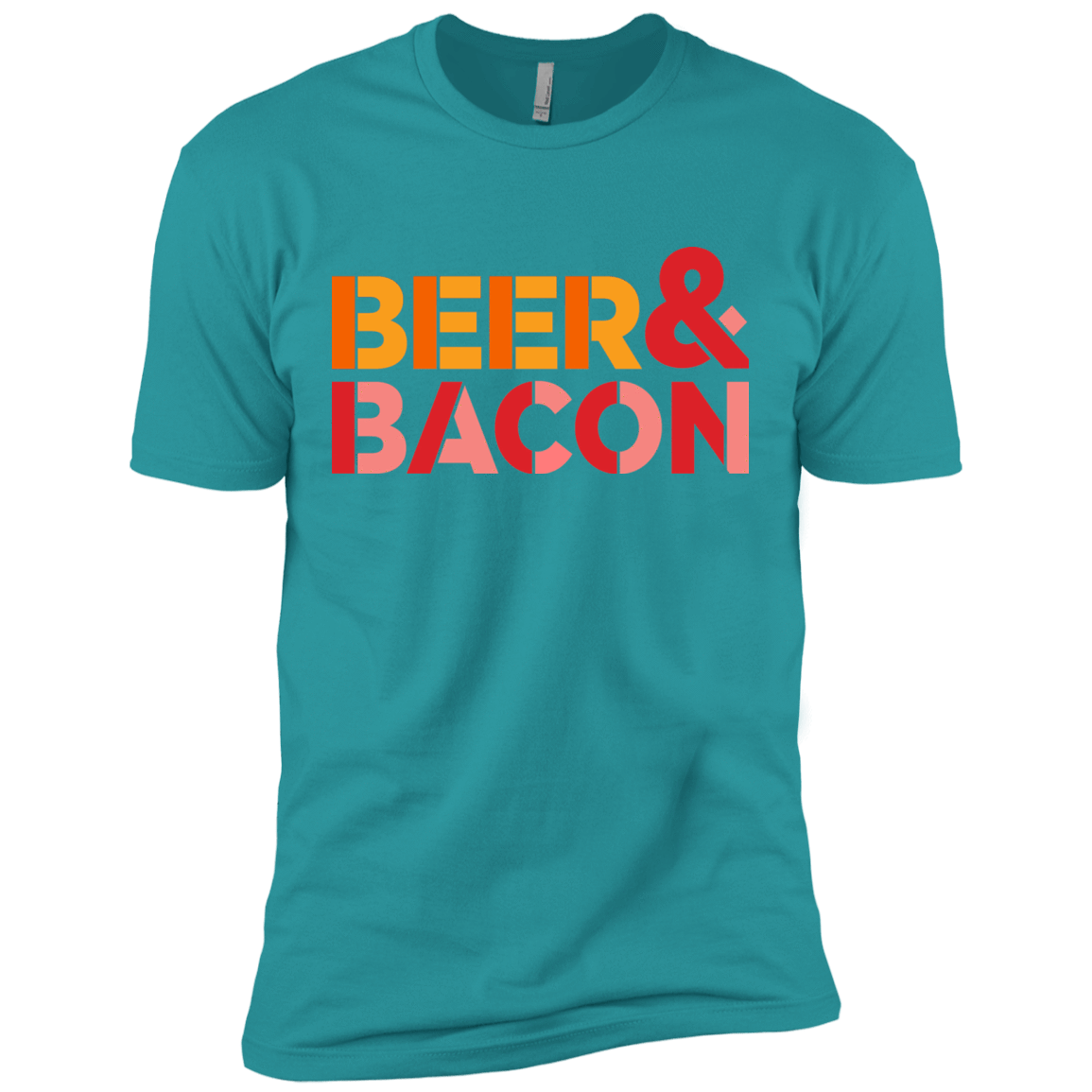 T-Shirts Tahiti Blue / X-Small Beer And Bacon Men's Premium T-Shirt