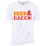 T-Shirts White / X-Small Beer And Bacon Men's Premium T-Shirt