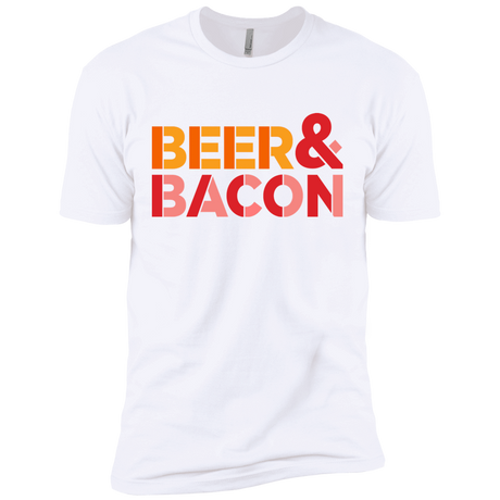 T-Shirts White / X-Small Beer And Bacon Men's Premium T-Shirt