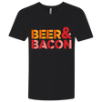 T-Shirts Black / X-Small Beer And Bacon Men's Premium V-Neck