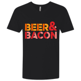 T-Shirts Black / X-Small Beer And Bacon Men's Premium V-Neck