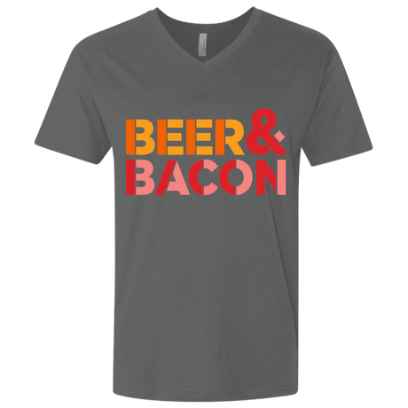 T-Shirts Heavy Metal / X-Small Beer And Bacon Men's Premium V-Neck