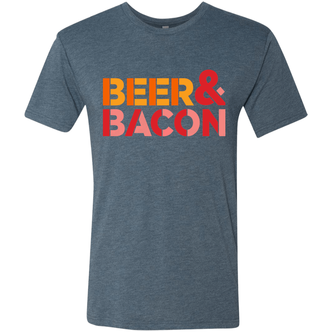 T-Shirts Indigo / Small Beer And Bacon Men's Triblend T-Shirt