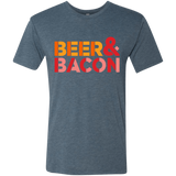 T-Shirts Indigo / Small Beer And Bacon Men's Triblend T-Shirt