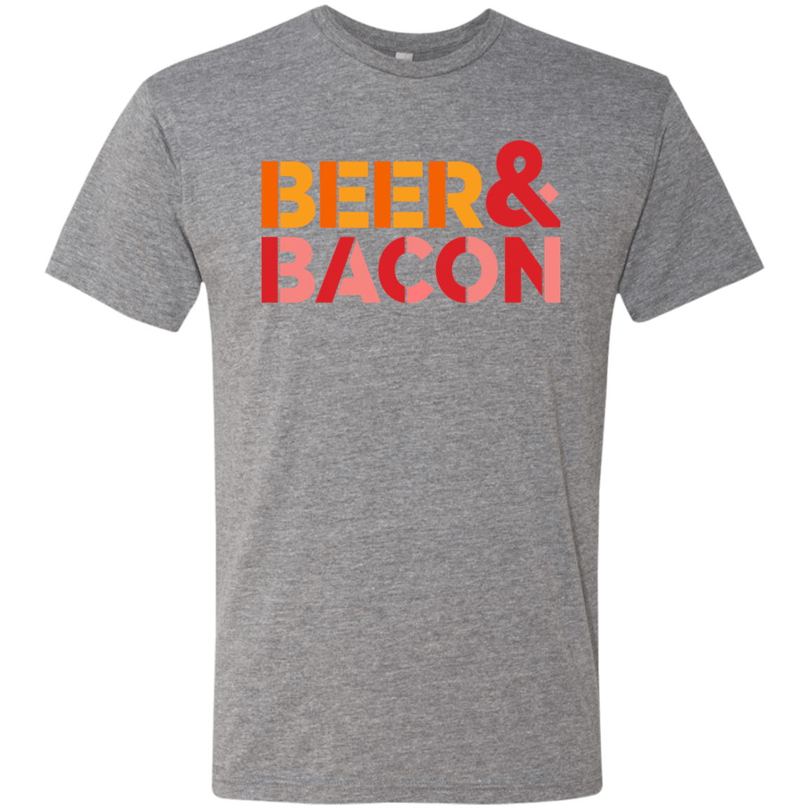 T-Shirts Premium Heather / Small Beer And Bacon Men's Triblend T-Shirt