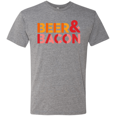 T-Shirts Premium Heather / Small Beer And Bacon Men's Triblend T-Shirt