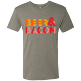 T-Shirts Venetian Grey / Small Beer And Bacon Men's Triblend T-Shirt