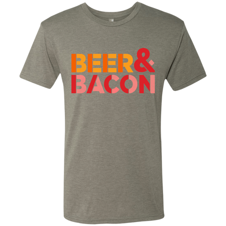 T-Shirts Venetian Grey / Small Beer And Bacon Men's Triblend T-Shirt
