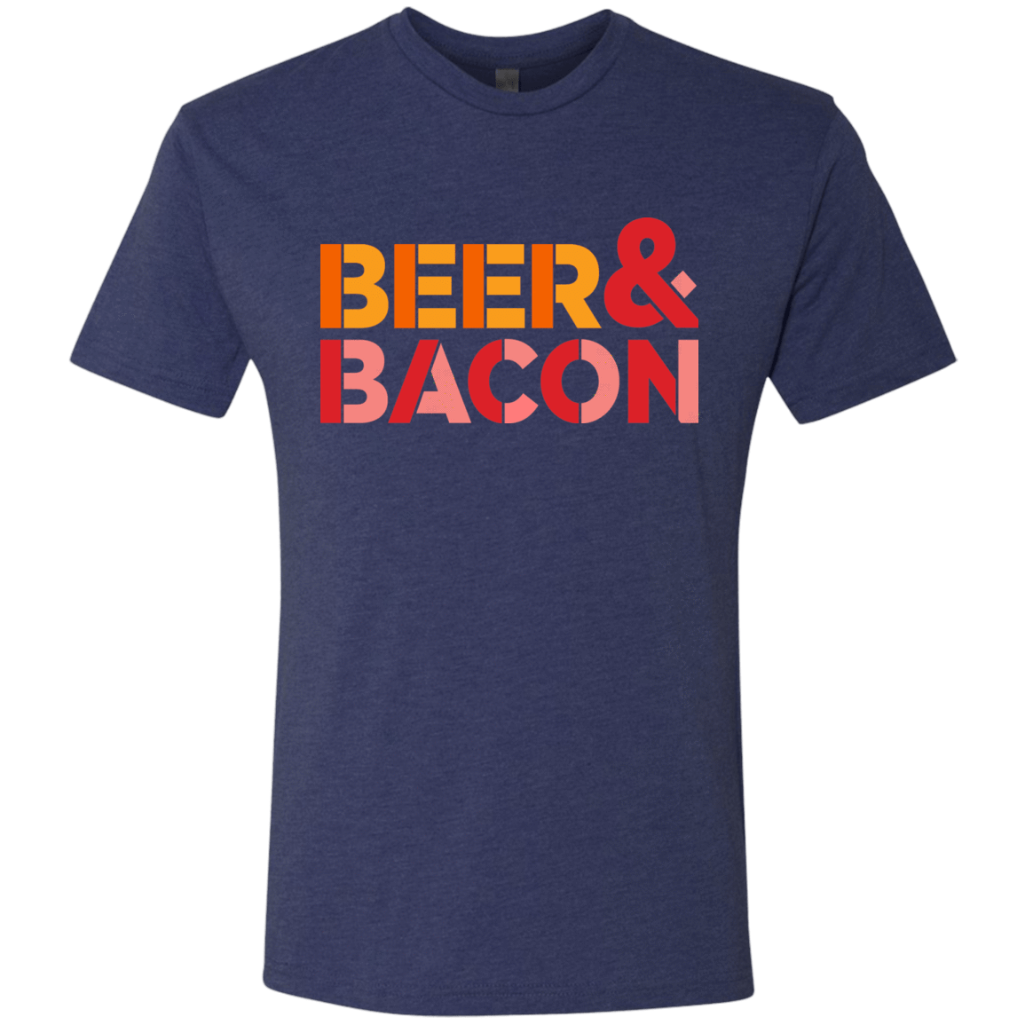 T-Shirts Vintage Navy / Small Beer And Bacon Men's Triblend T-Shirt