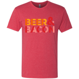 T-Shirts Vintage Red / Small Beer And Bacon Men's Triblend T-Shirt