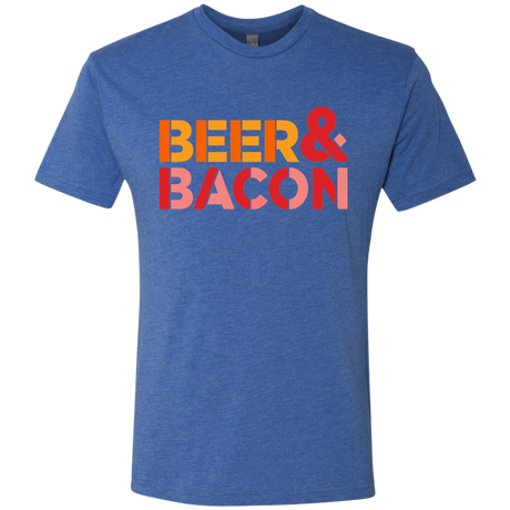 T-Shirts Vintage Royal / Small Beer And Bacon Men's Triblend T-Shirt