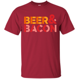 T-Shirts Cardinal / Small Beer And Bacon T-Shirt