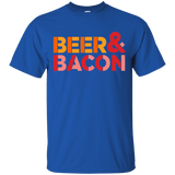 T-Shirts Royal / Small Beer And Bacon T-Shirt