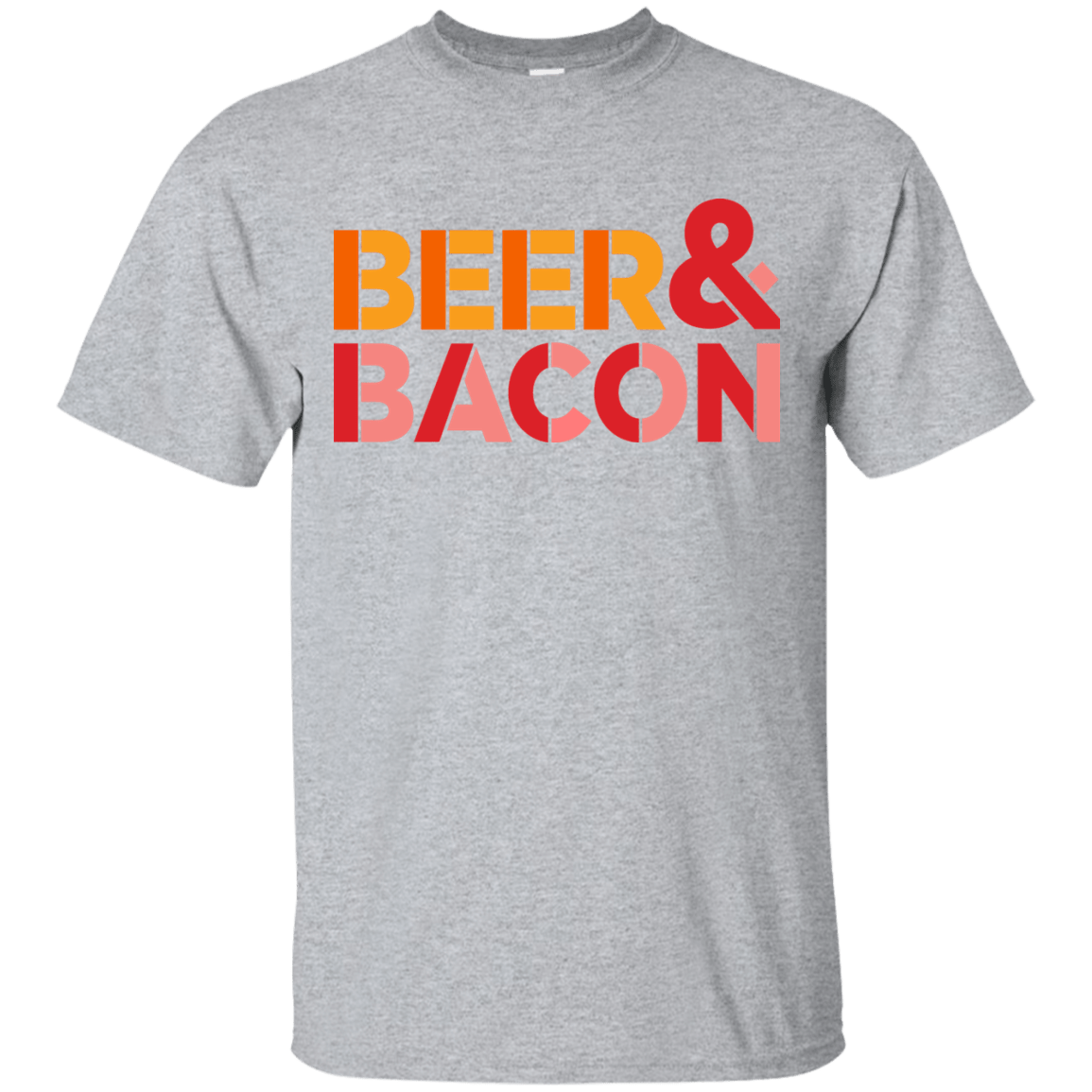 T-Shirts Sport Grey / Small Beer And Bacon T-Shirt