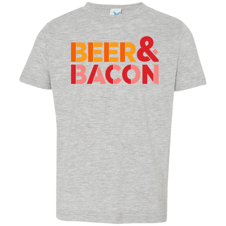 T-Shirts Heather Grey / 2T Beer And Bacon Toddler Premium T-Shirt