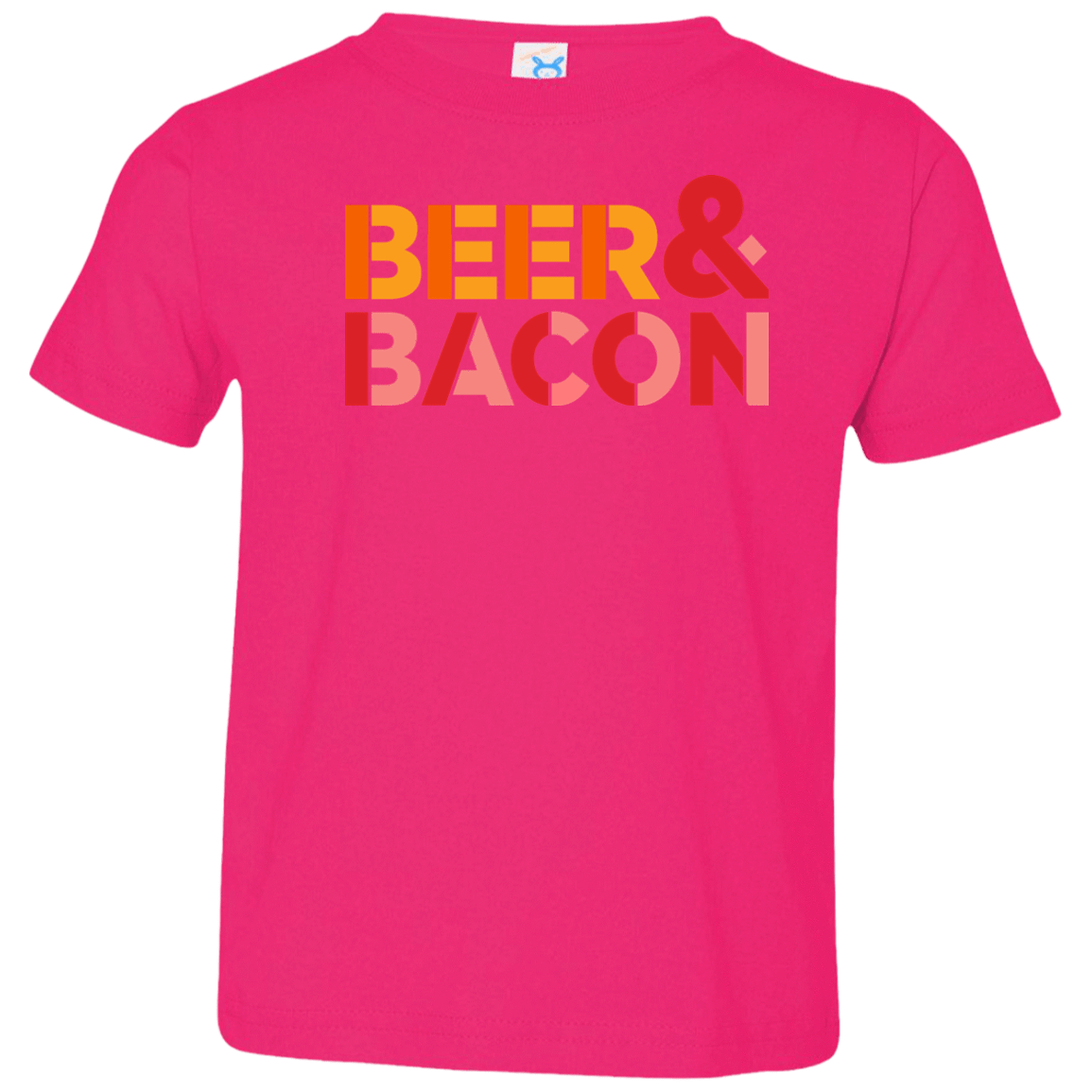 T-Shirts Hot Pink / 2T Beer And Bacon Toddler Premium T-Shirt