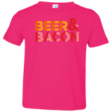 T-Shirts Hot Pink / 2T Beer And Bacon Toddler Premium T-Shirt