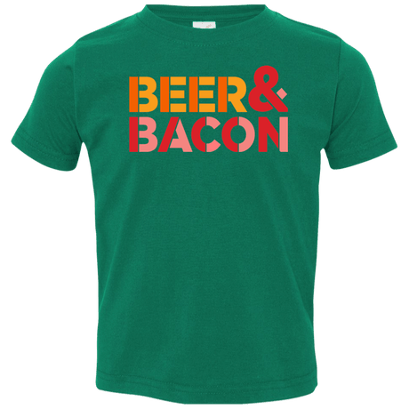 T-Shirts Kelly / 2T Beer And Bacon Toddler Premium T-Shirt