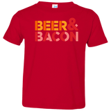 T-Shirts Red / 2T Beer And Bacon Toddler Premium T-Shirt