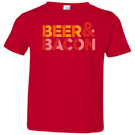 T-Shirts Red / 2T Beer And Bacon Toddler Premium T-Shirt