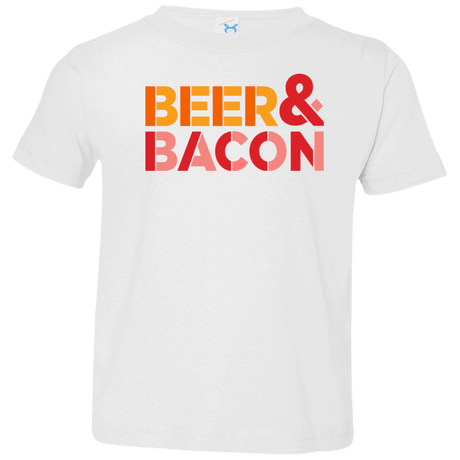 T-Shirts White / 2T Beer And Bacon Toddler Premium T-Shirt