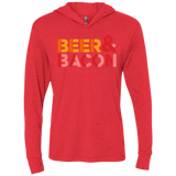 T-Shirts Vintage Red / X-Small Beer And Bacon Triblend Long Sleeve Hoodie Tee