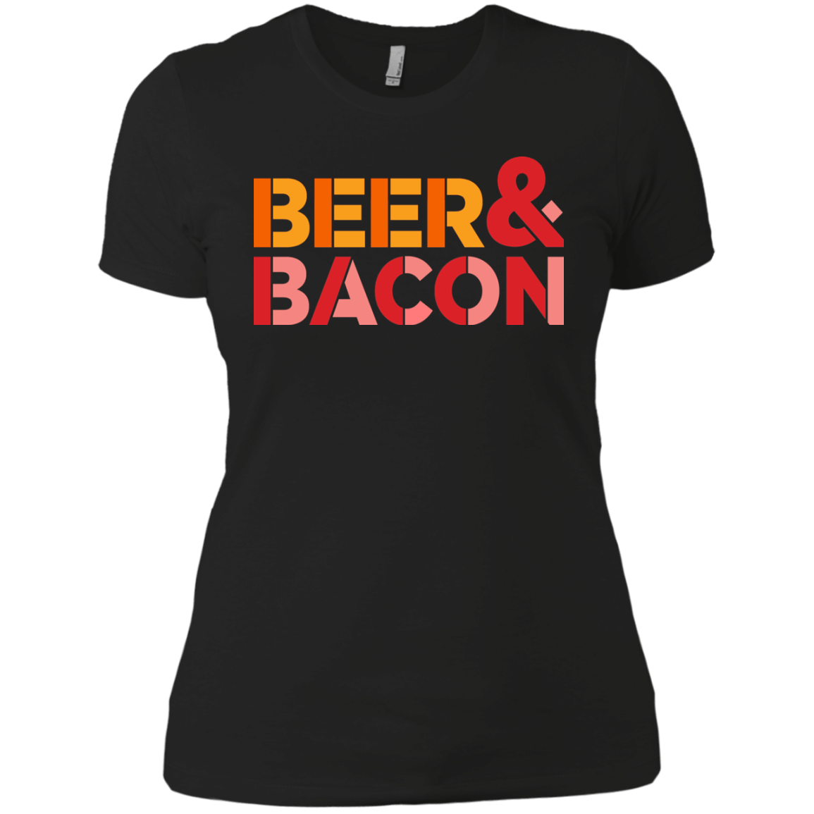 T-Shirts Black / X-Small Beer And Bacon Women's Premium T-Shirt