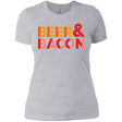 T-Shirts Heather Grey / X-Small Beer And Bacon Women's Premium T-Shirt