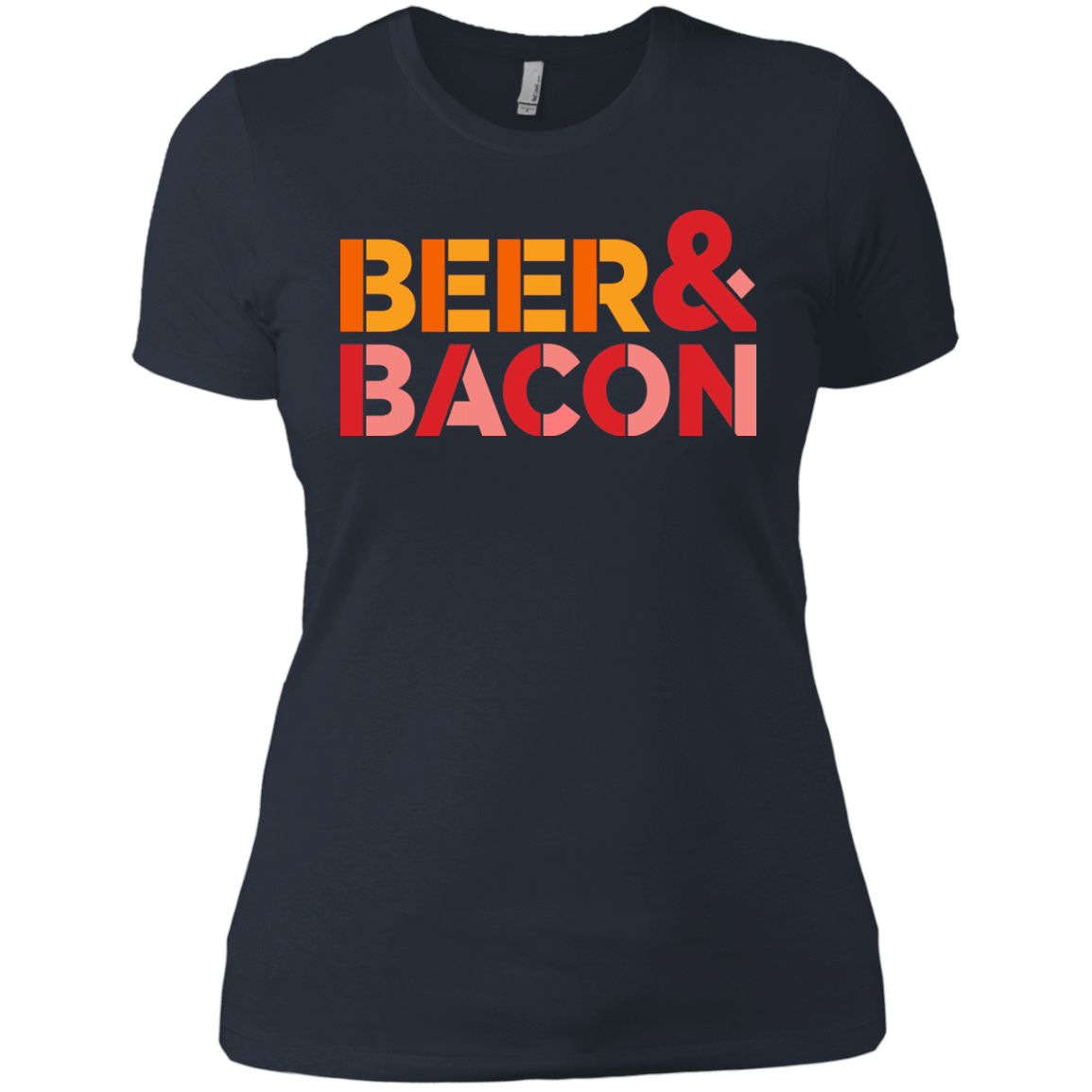 T-Shirts Indigo / X-Small Beer And Bacon Women's Premium T-Shirt
