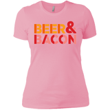 T-Shirts Light Pink / X-Small Beer And Bacon Women's Premium T-Shirt