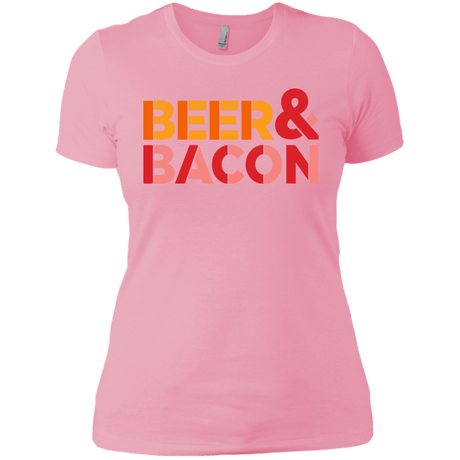 T-Shirts Light Pink / X-Small Beer And Bacon Women's Premium T-Shirt