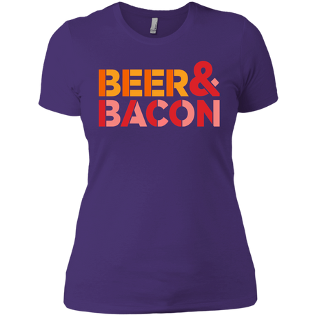 T-Shirts Purple Rush/ / X-Small Beer And Bacon Women's Premium T-Shirt