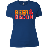 T-Shirts Royal / X-Small Beer And Bacon Women's Premium T-Shirt