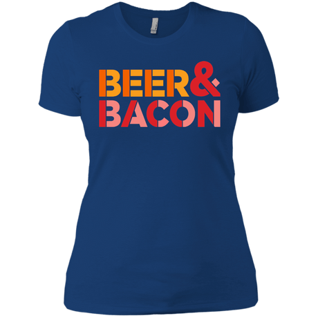 T-Shirts Royal / X-Small Beer And Bacon Women's Premium T-Shirt