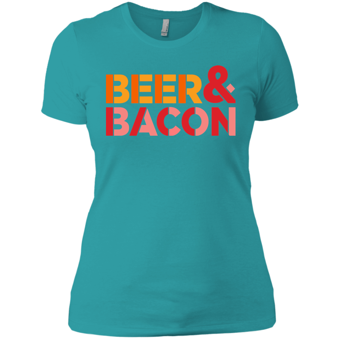 T-Shirts Tahiti Blue / X-Small Beer And Bacon Women's Premium T-Shirt