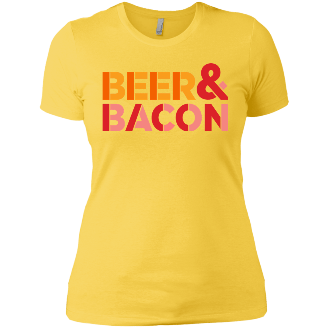 T-Shirts Vibrant Yellow / X-Small Beer And Bacon Women's Premium T-Shirt