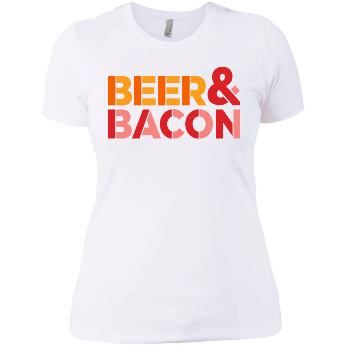 T-Shirts White / X-Small Beer And Bacon Women's Premium T-Shirt